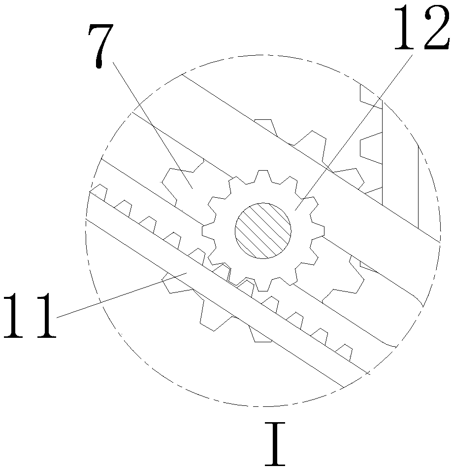 Lifting table with function of automatically opening and closing exit