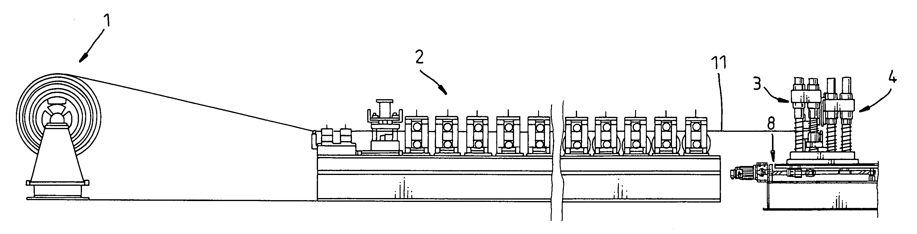 Metal encaustic tile making machine