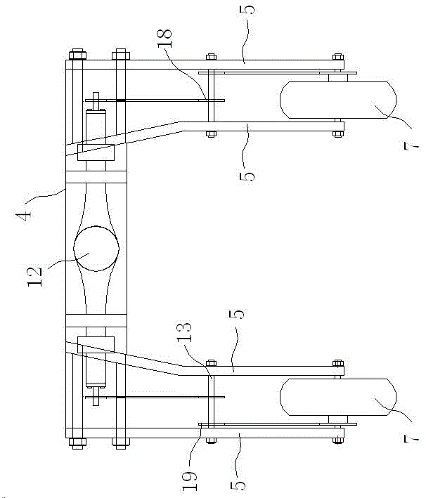 Elevated farmland work machine