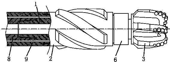 PDC drill tool with alternating cutting trajectory