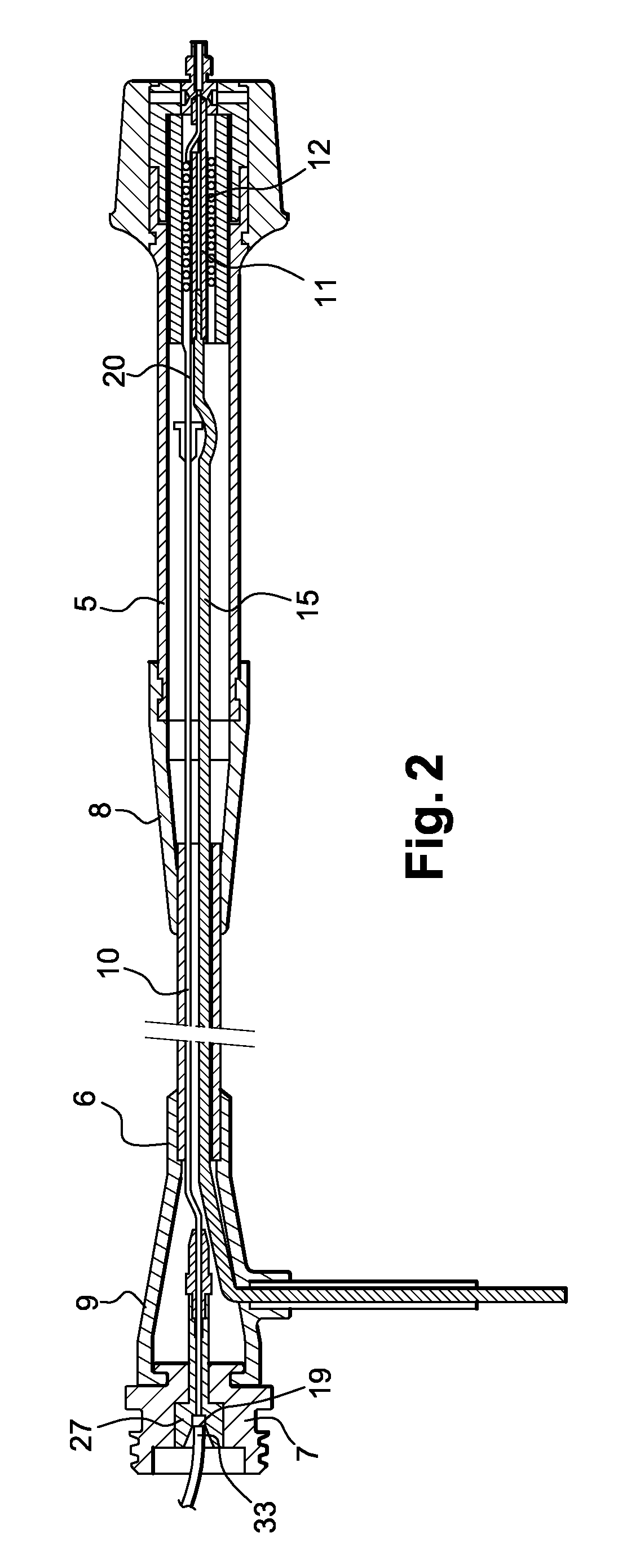 Apparatus for injecting steam into a human or animal blood vessel