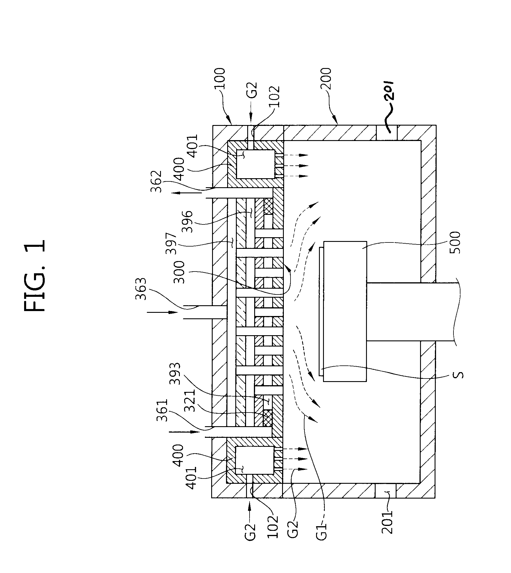 Gas injection unit for chemical vapor desposition apparatus