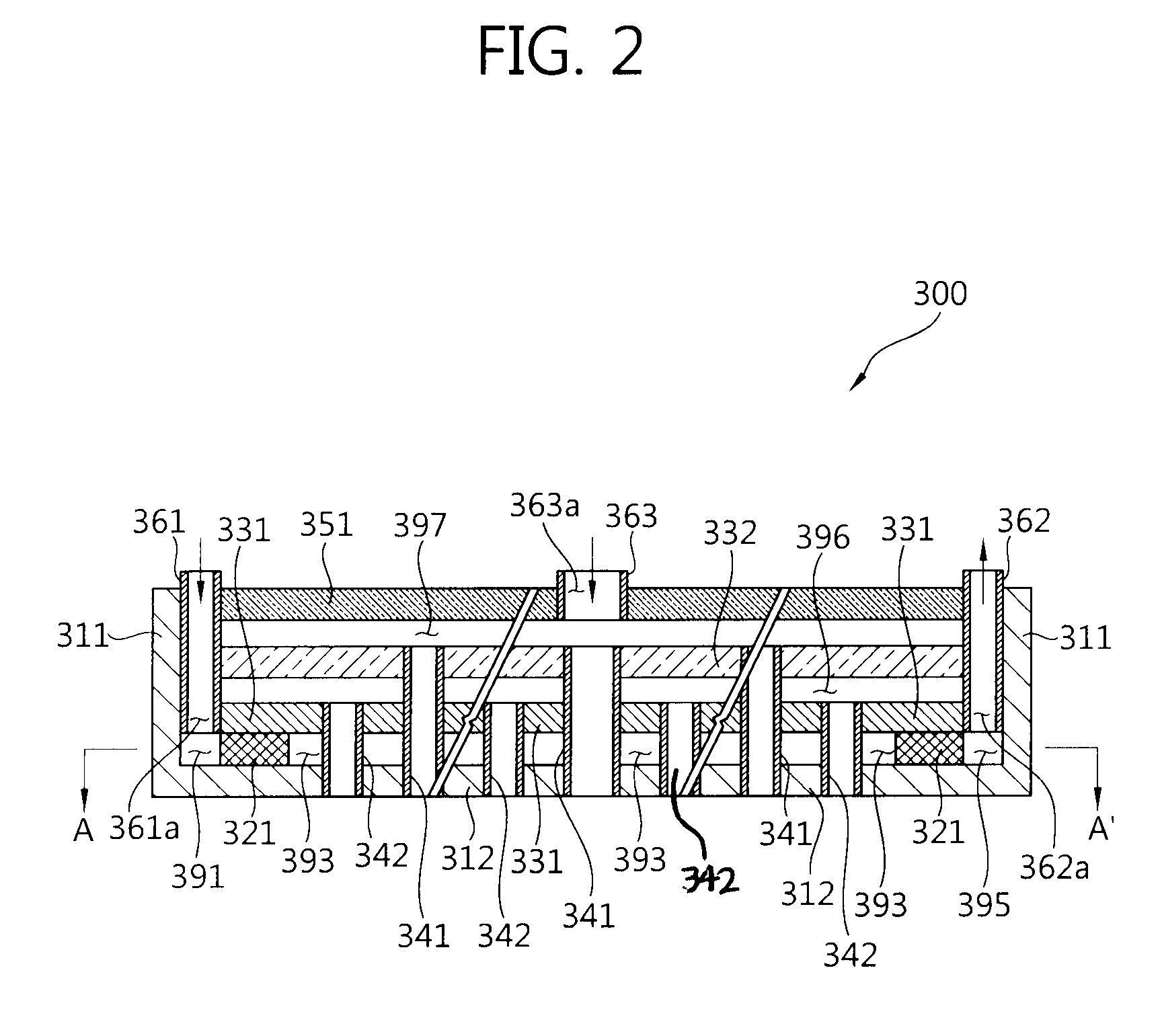 Gas injection unit for chemical vapor desposition apparatus