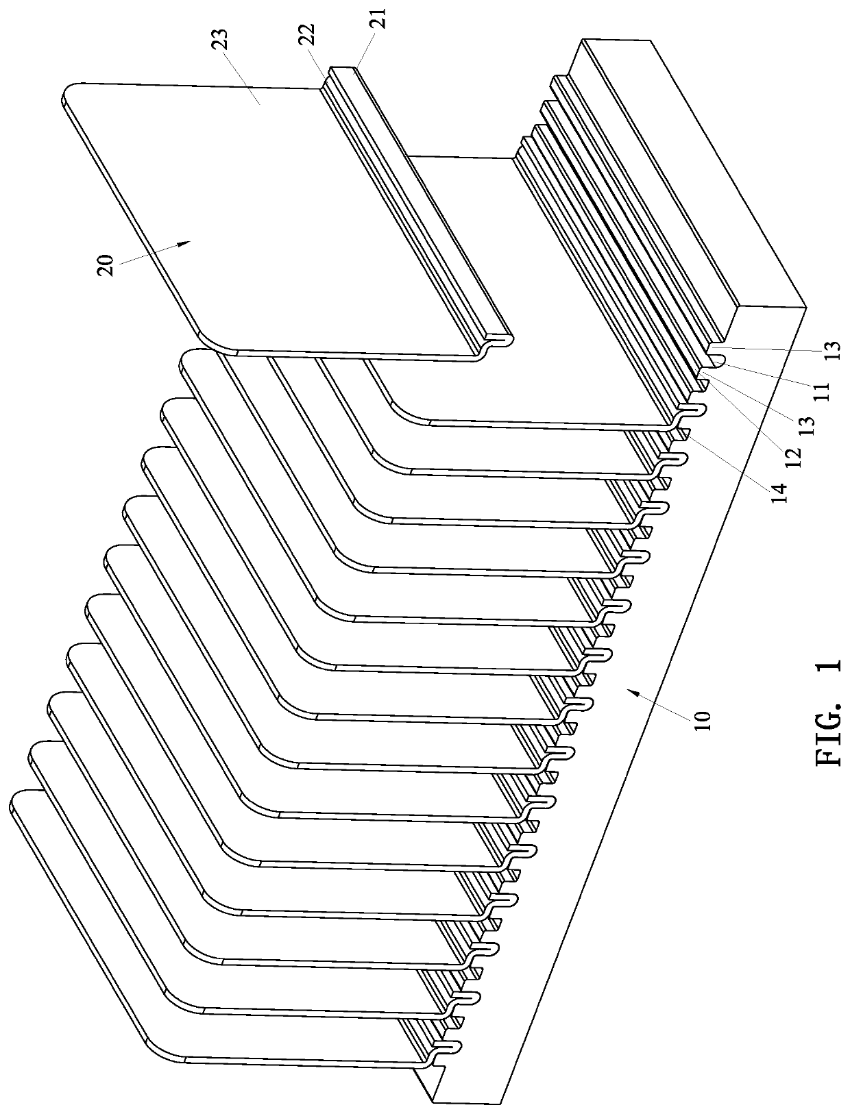 Heat sink having press-riveting structure