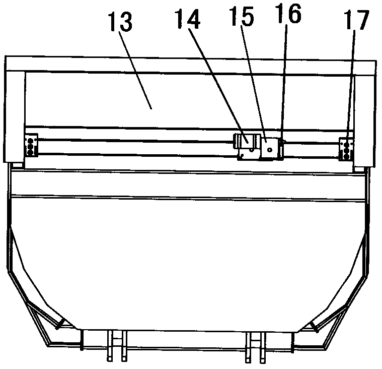 Environment-friendly top cover system for folding tarpaulin of dump truck