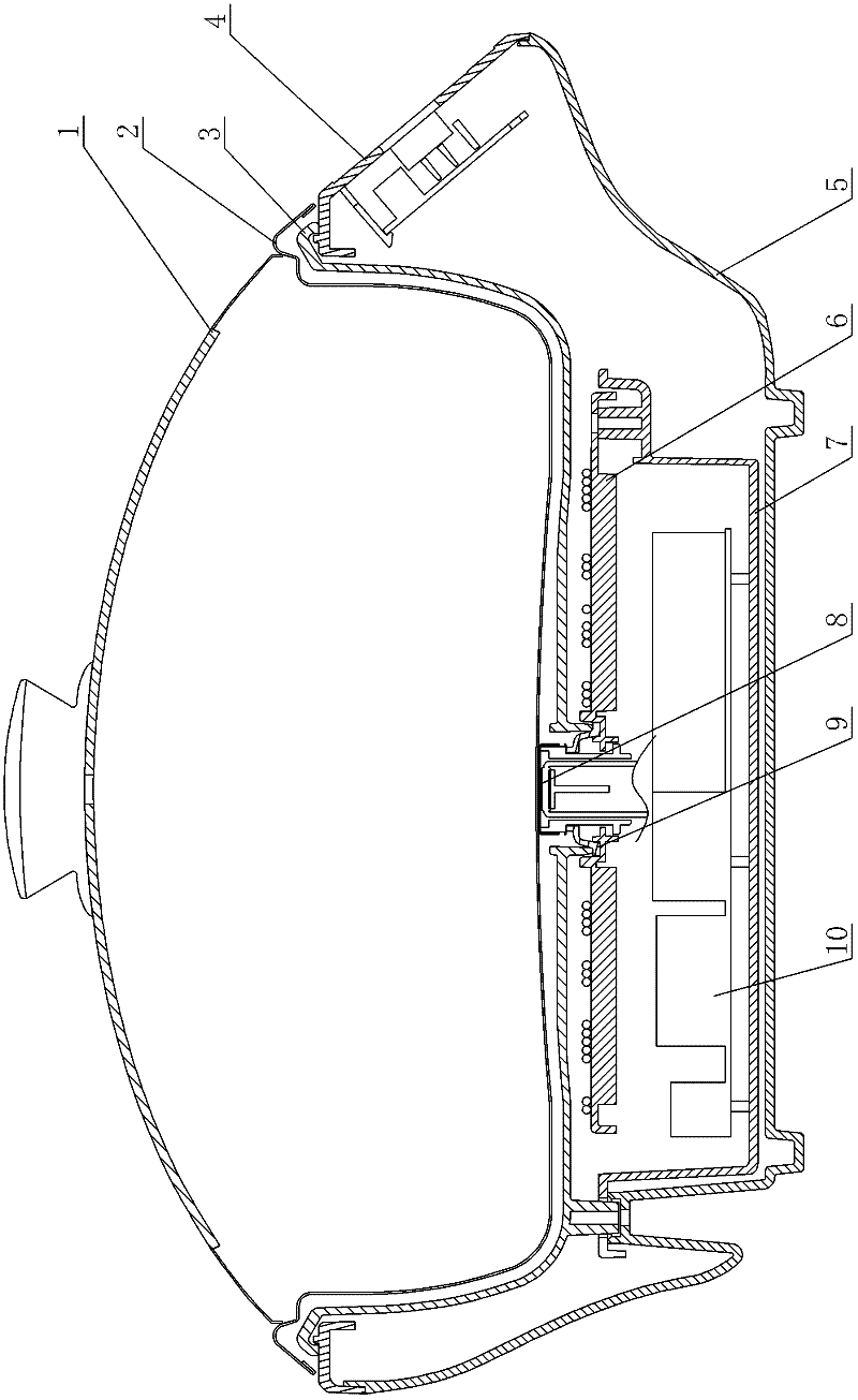 Electromagnetic oven without microlite board