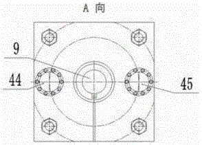 Efficient constant pressure difference intermittent rotating extrusion abrasive flow polishing device