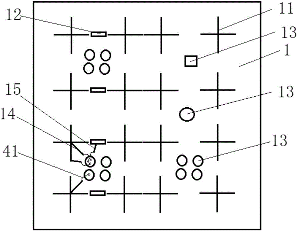 Wiring method of superconducting quantum bit system for surface coding scheme and wiring board