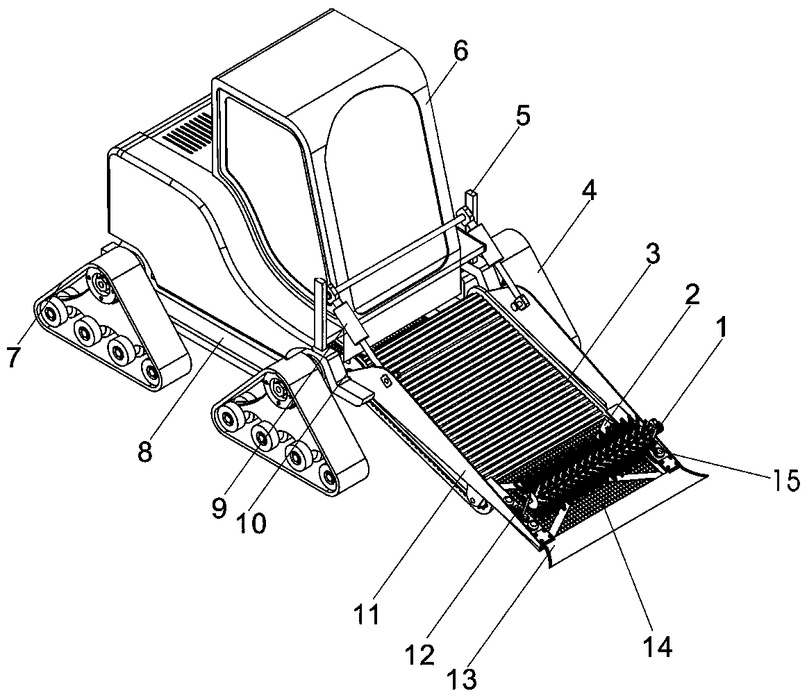 Screening cleaning equipment for desert waste