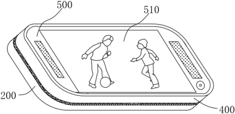 Portable mobile terminal head display device