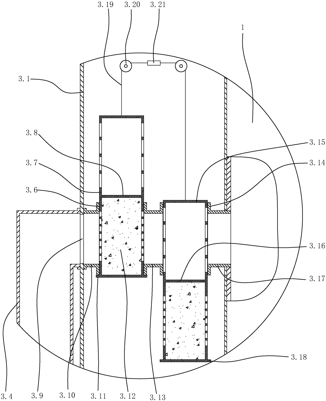 Outdoor cabinet structure of process level equipment