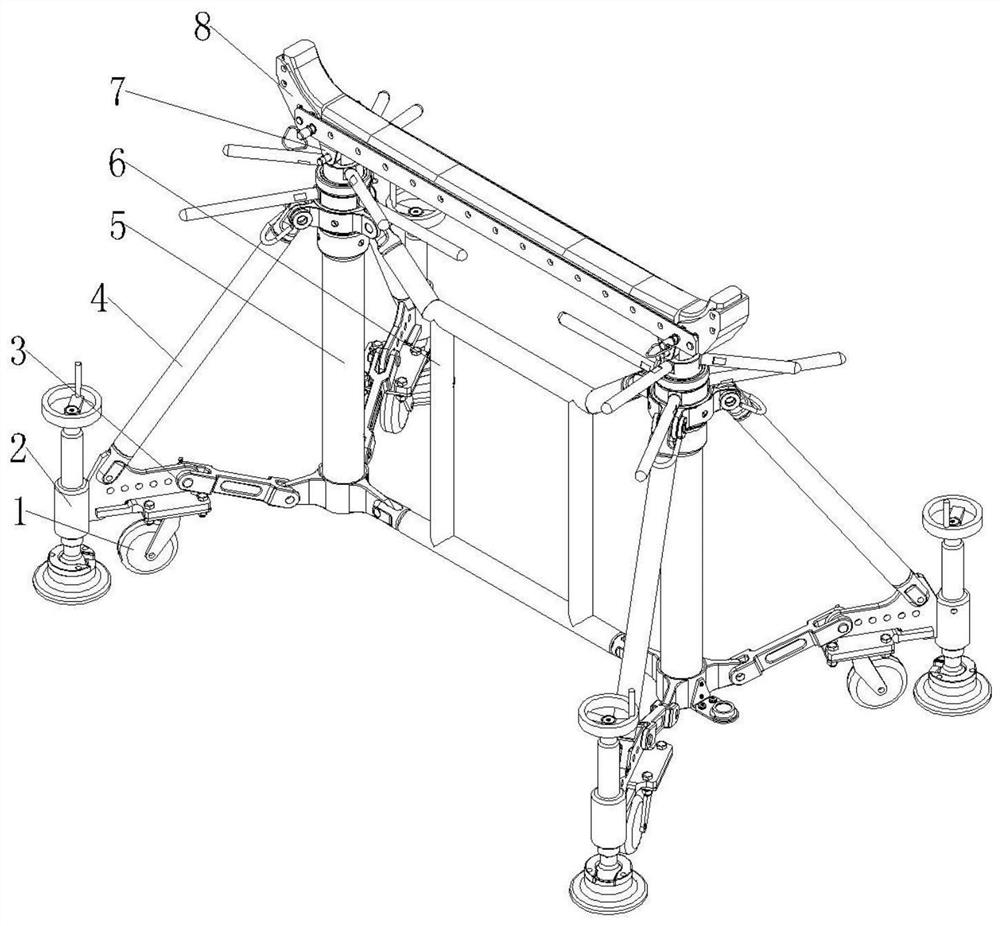 Supporting equipment suite for airplane