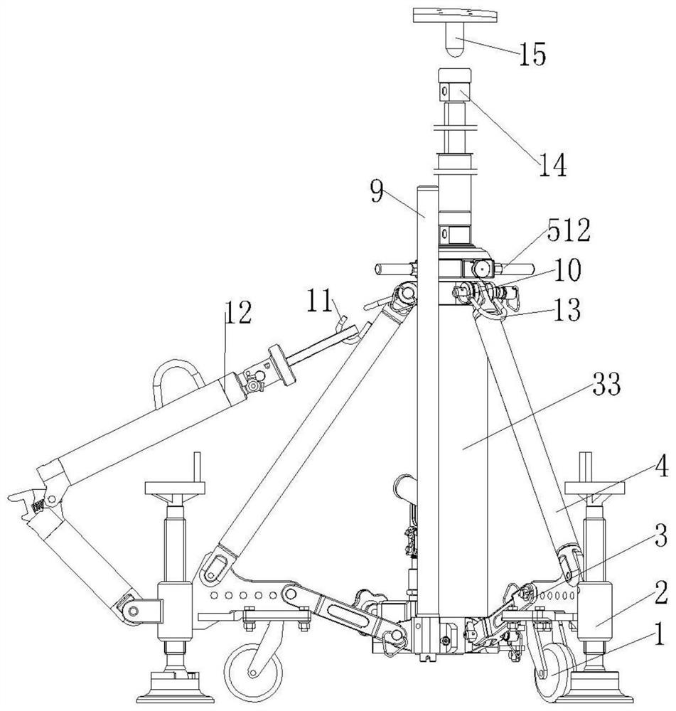 Supporting equipment suite for airplane