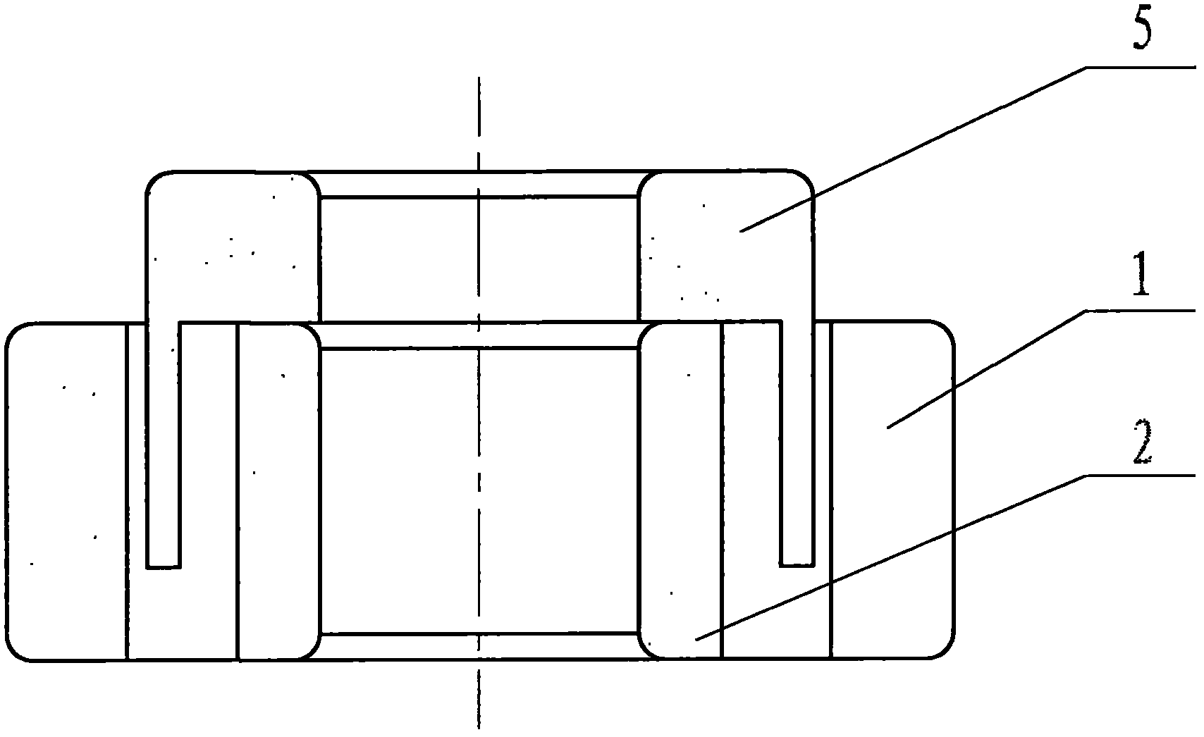 Reversible wedge-type overrunning clutch with grooves in inner ring