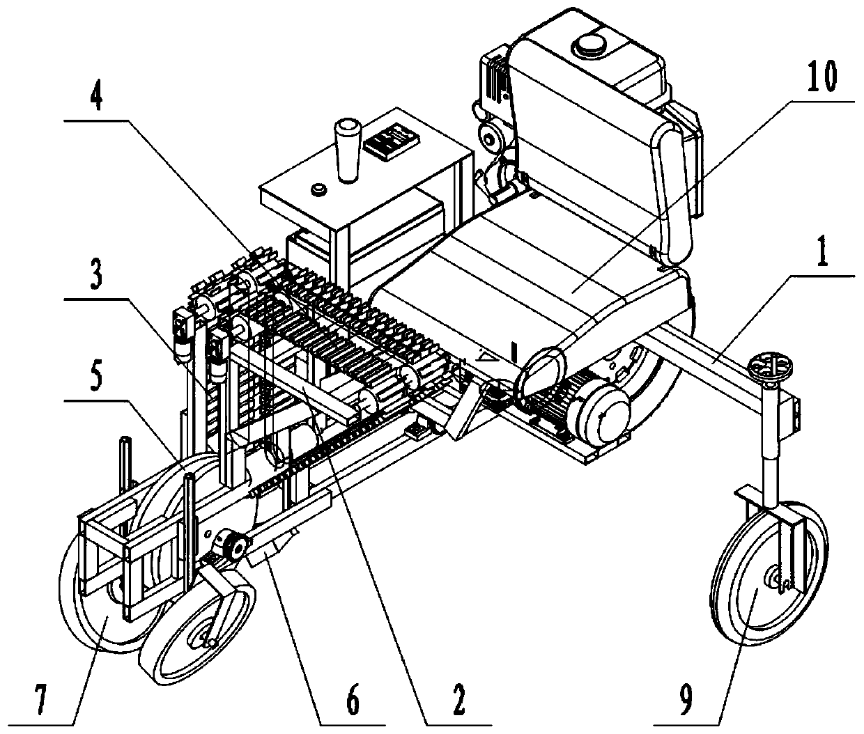 Novel green Chinese onion transplanter