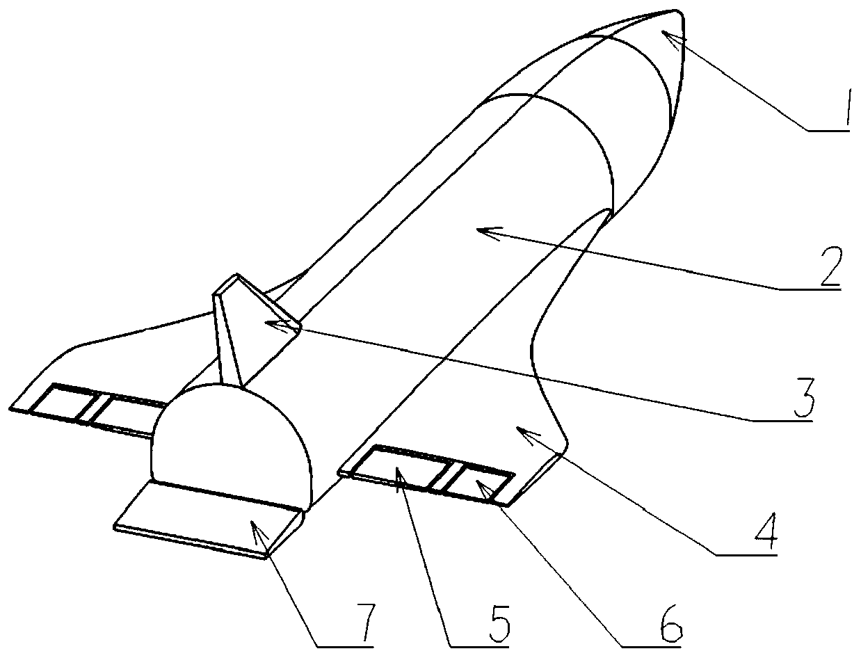 Horizontal taking-off and landing two stage to orbit (TSTO) reuse aerospace plane layout