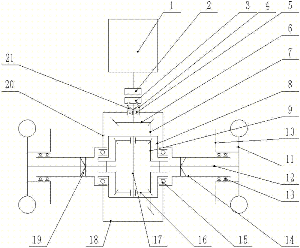 Drive axle for suspension type monorail vehicle bogie