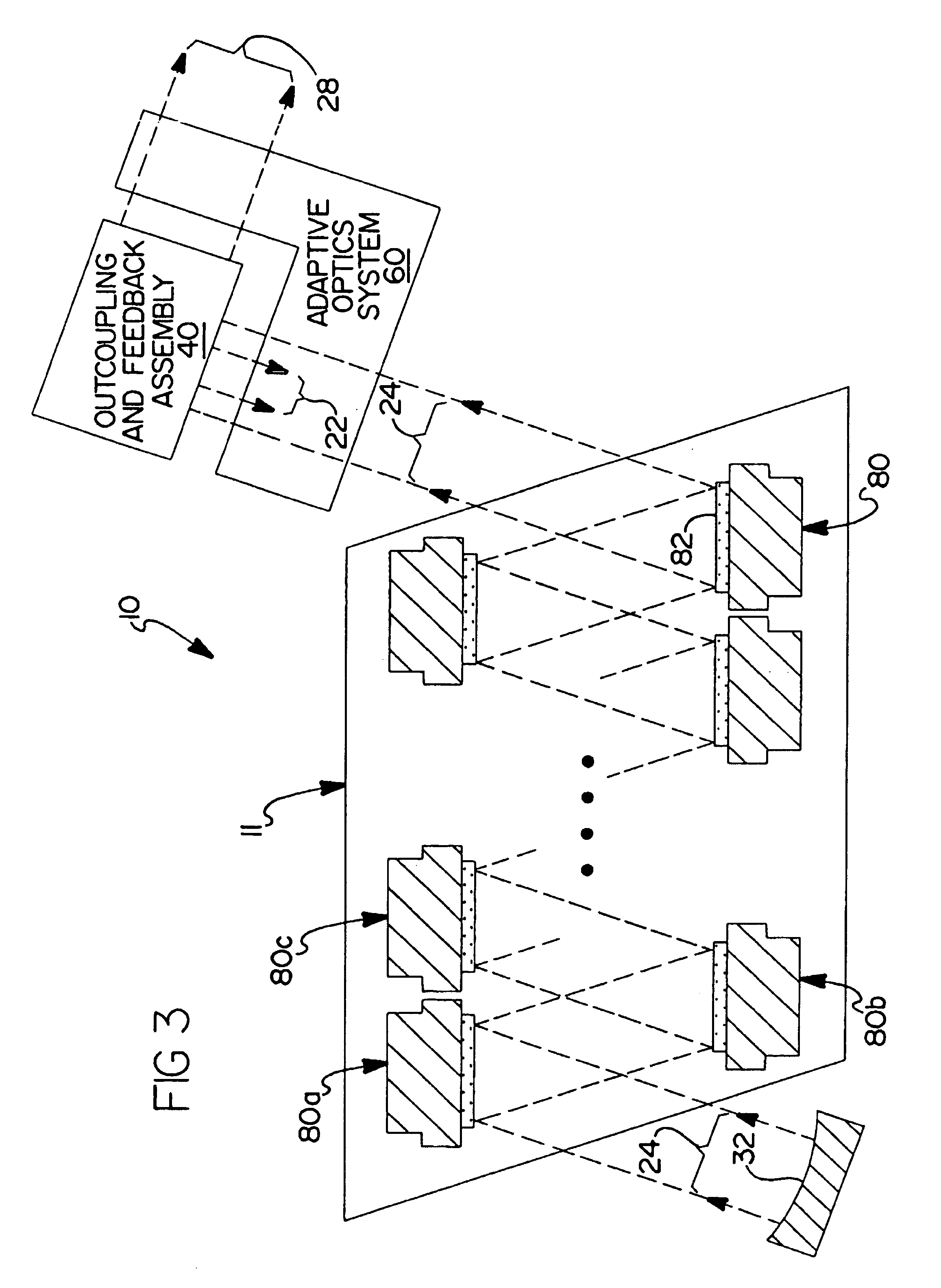 Solid-state laser oscillator with gain media in active mirror configuration