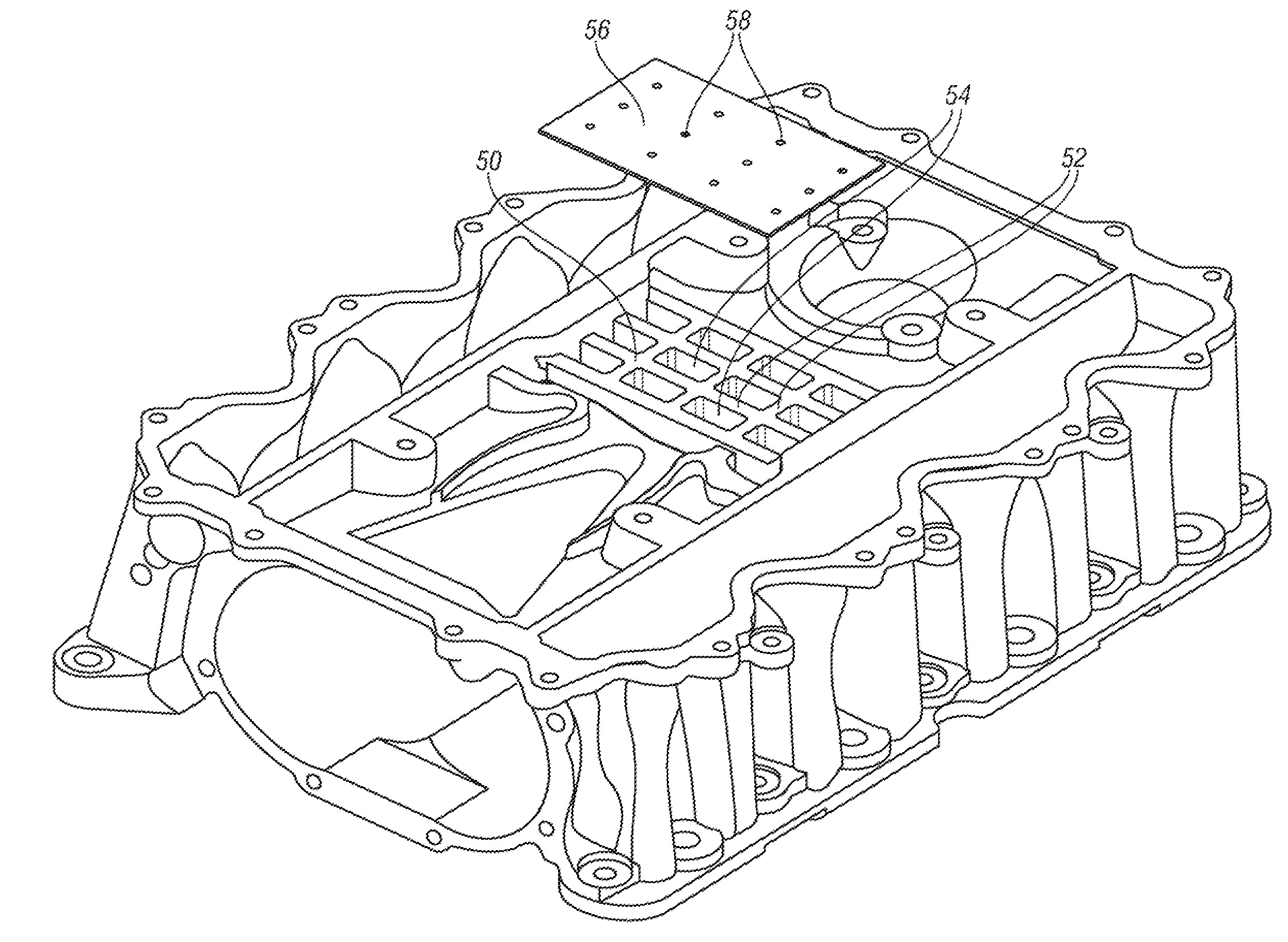 Supercharger with housing internal noise attenuation