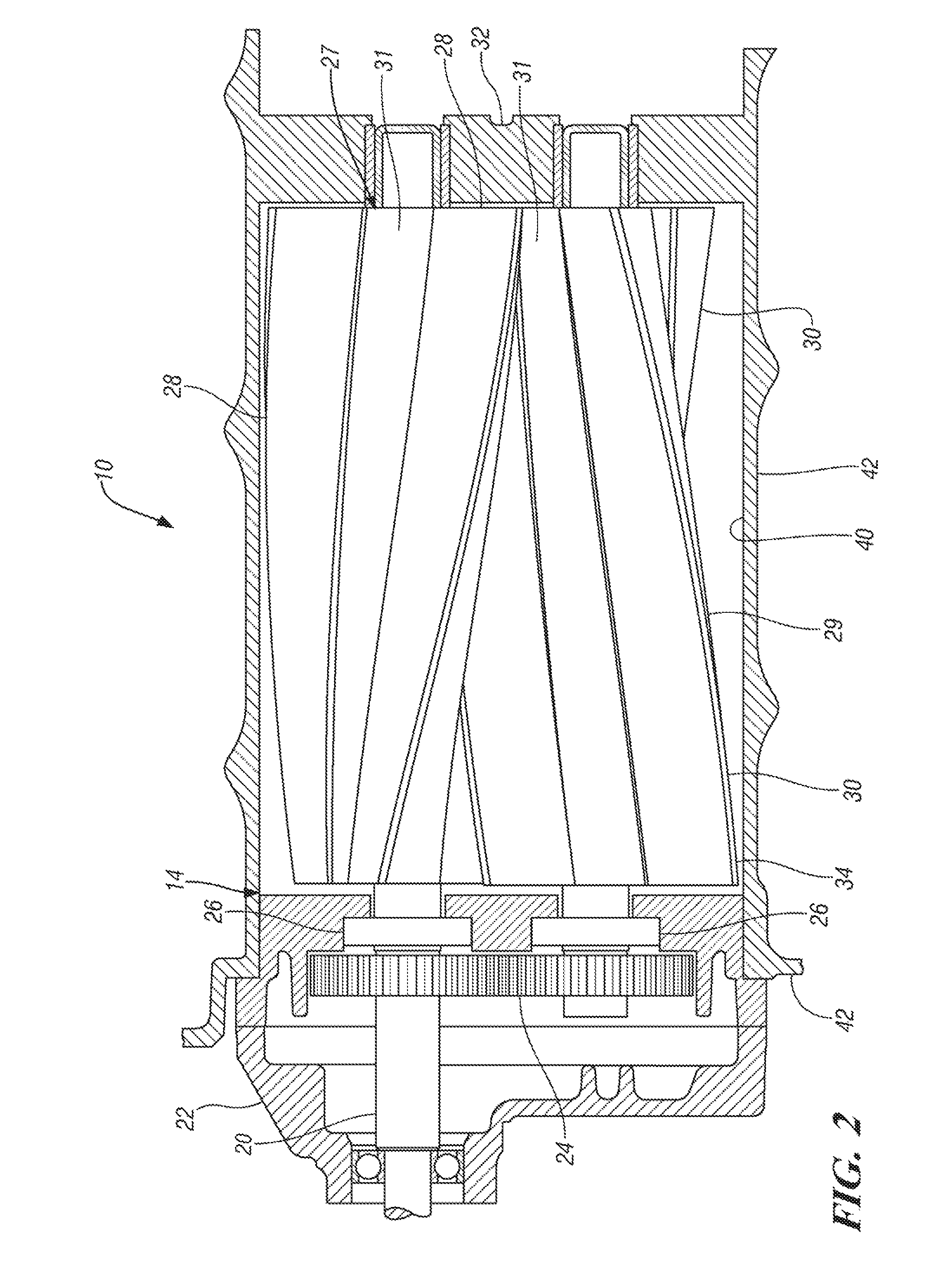 Supercharger with housing internal noise attenuation