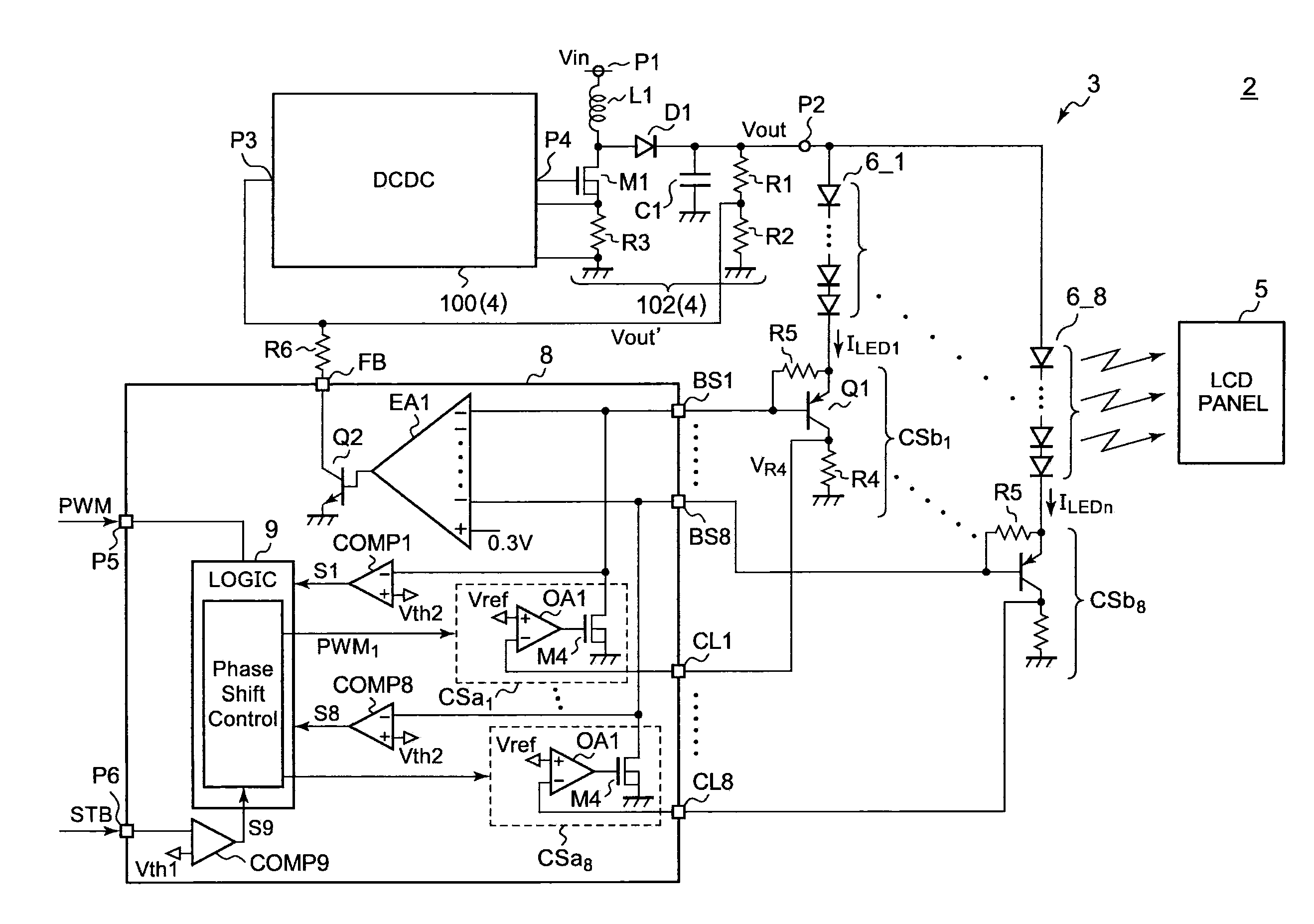 Current drive circuit for light emitting diode