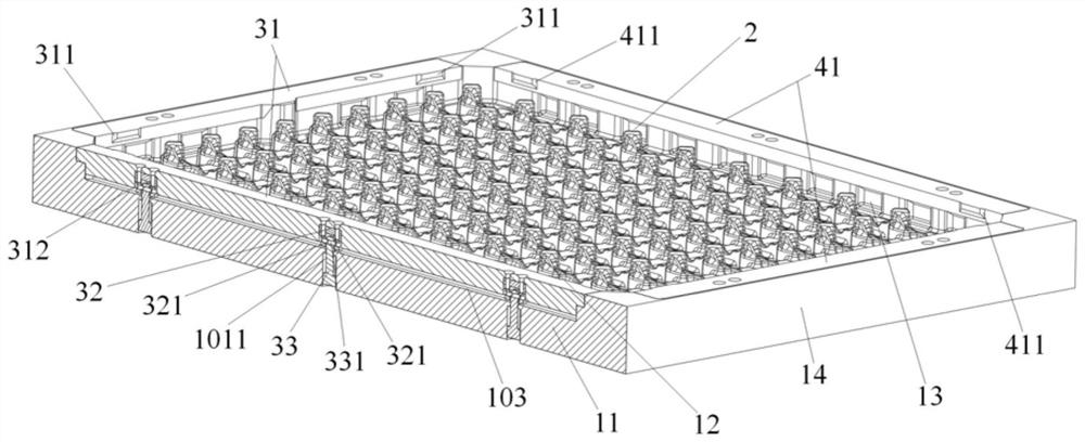 Tray plastic suction mold