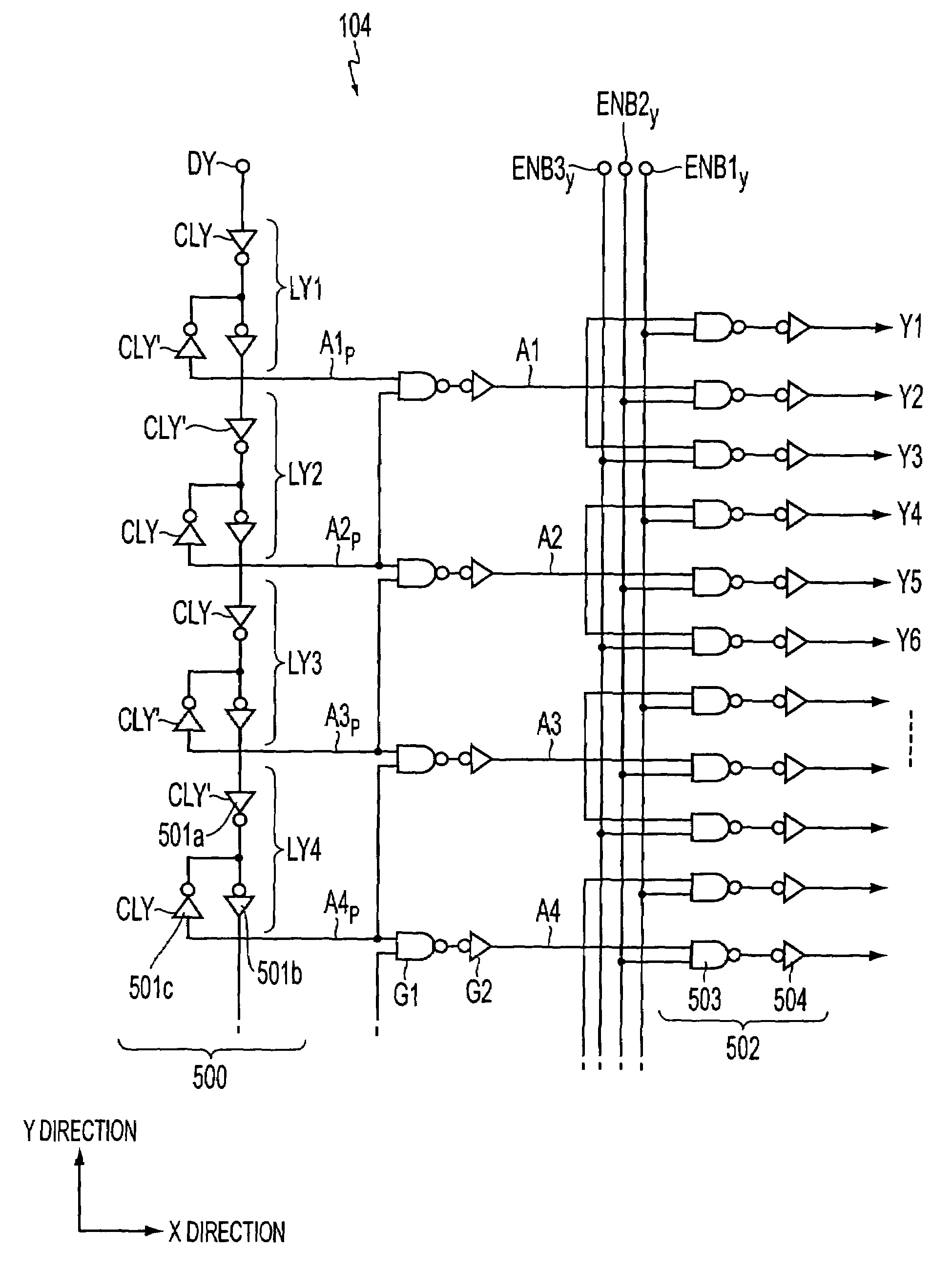 Driving circuit system for use in electro-optical device and electro-optical device