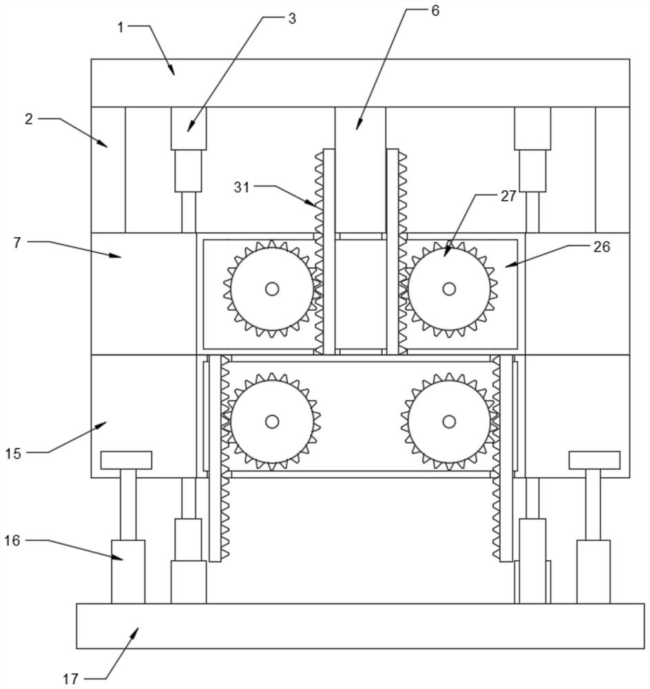 Injection molding machine mold with built-in steel skeleton