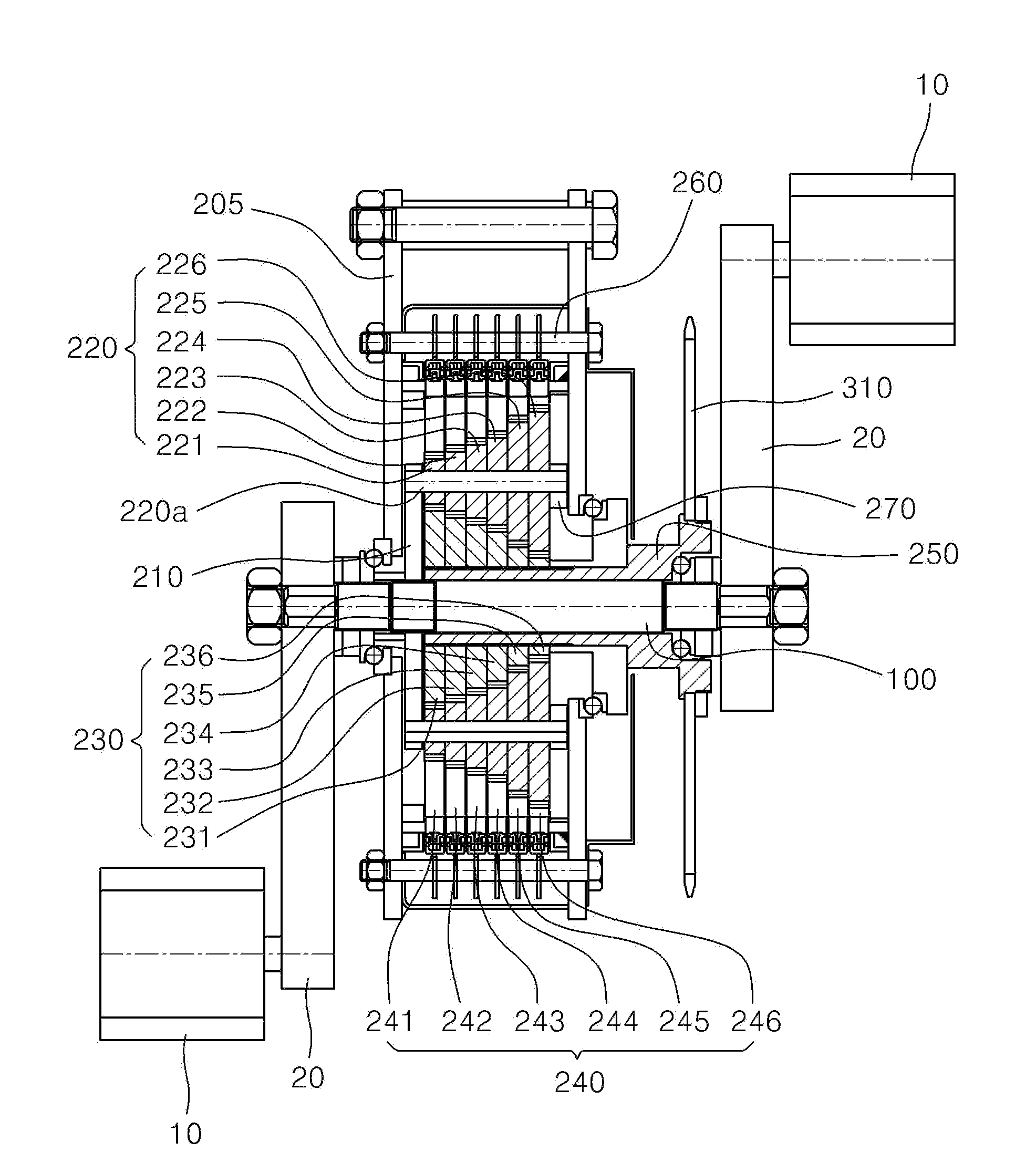 Transmission gear box for bikes