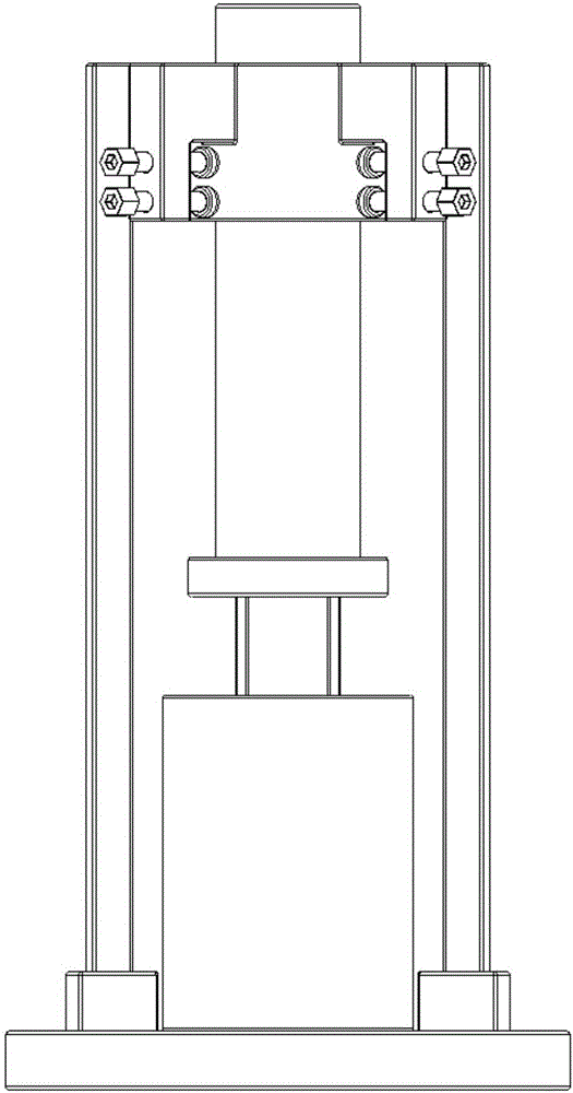 Rock-like sample discharging device for conventional triaxial test and use method