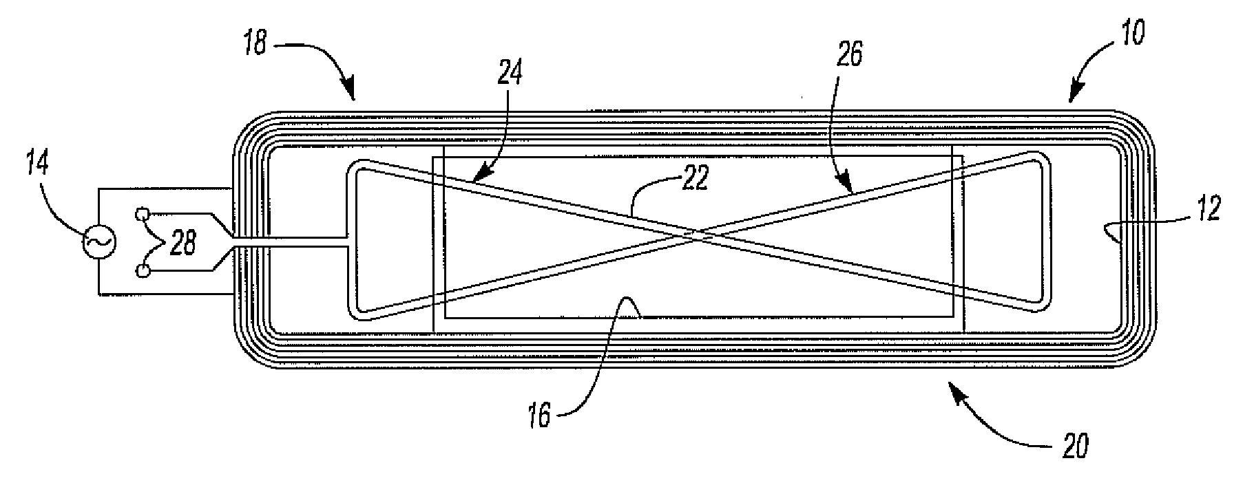 Linear inductive position sensor