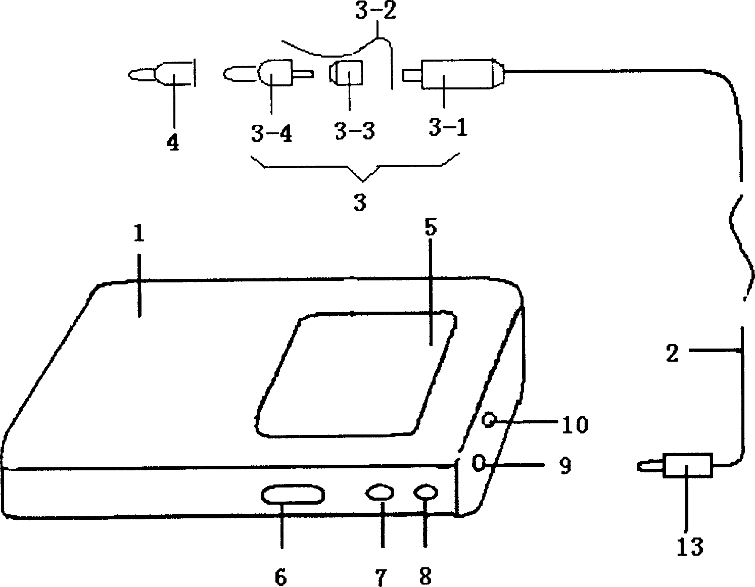 Low-strength semiconductor laser therapeutic equipment