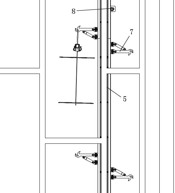 Cross-floor downward transportation system of carrier and control method thereof