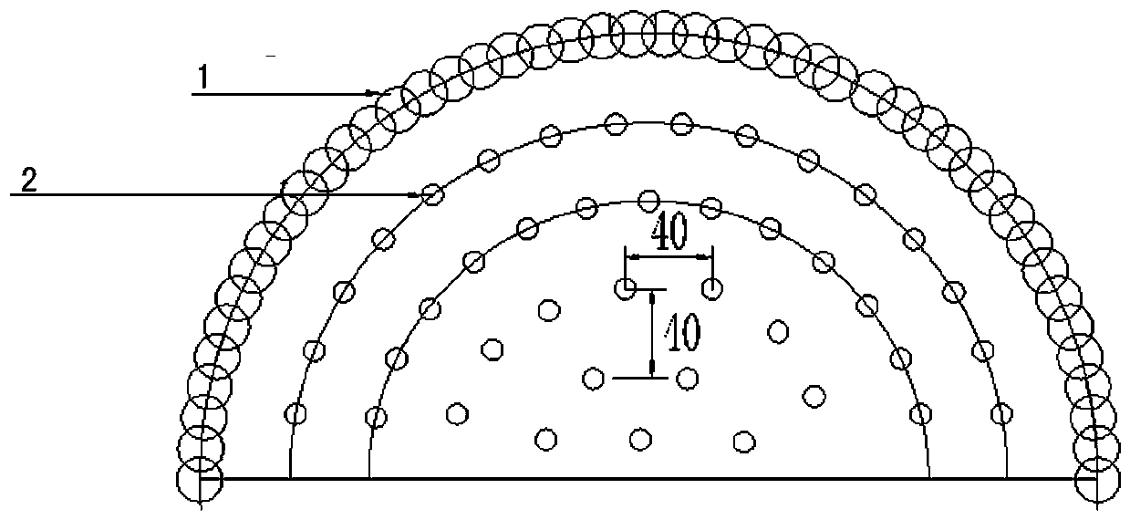 Excavation construction method for ultra-hard rock tunnel through hydraulic dilling matched with hydraulic splitting