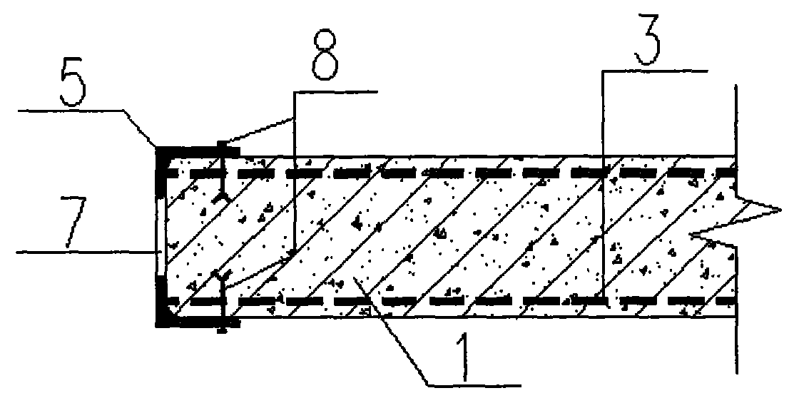 Reinforcing structure for rear opening in shear wall and construction method of reinforcing structure