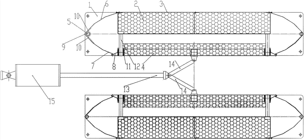 Sheet type silencer with adjustable through-flow area