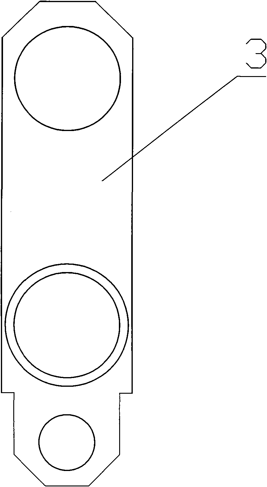 Deep hole processing tool structure