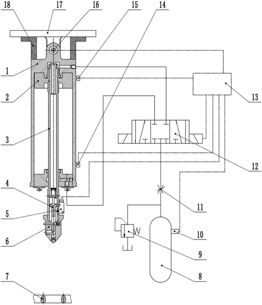 Pneumatic harpoon-grille landing assisting system of helicopter