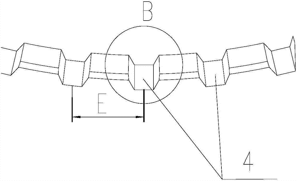 Lock pin type synchronous ring