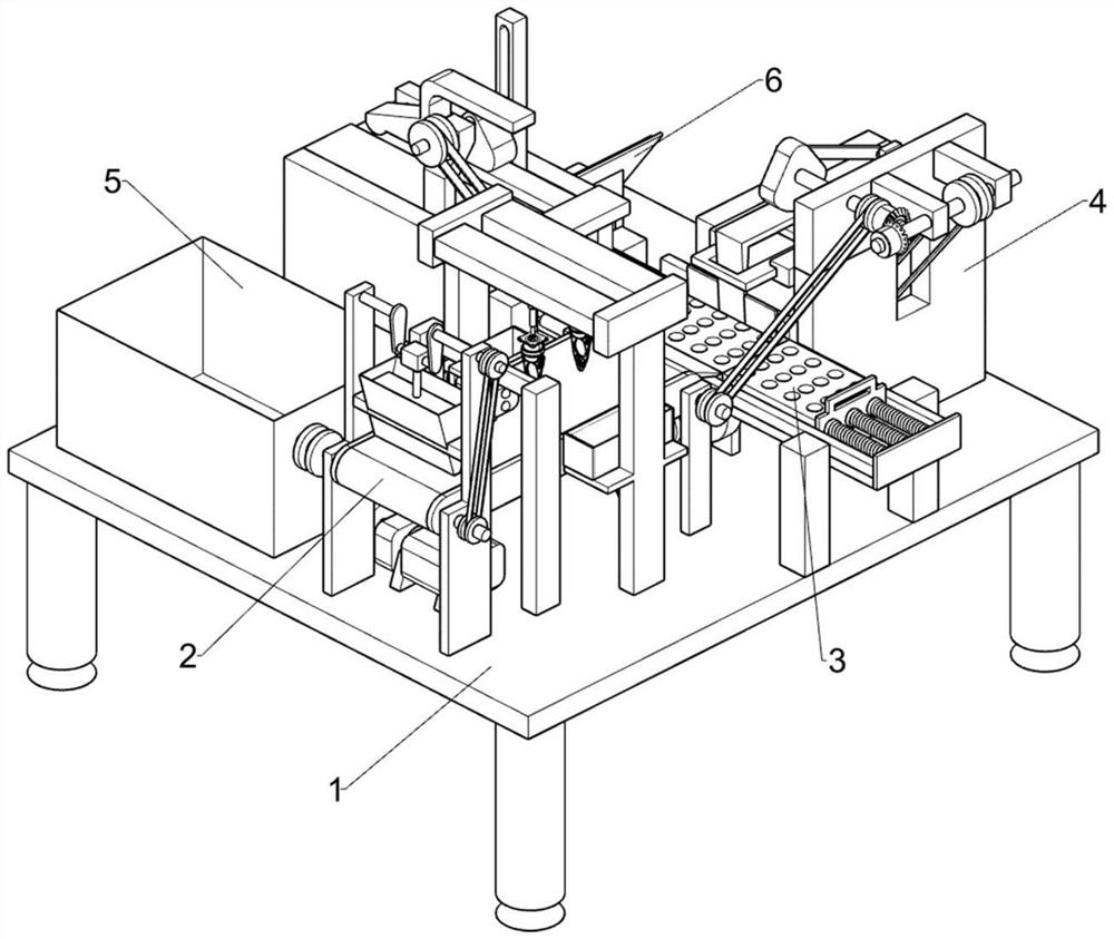 Treatment device of raw materials for dog food