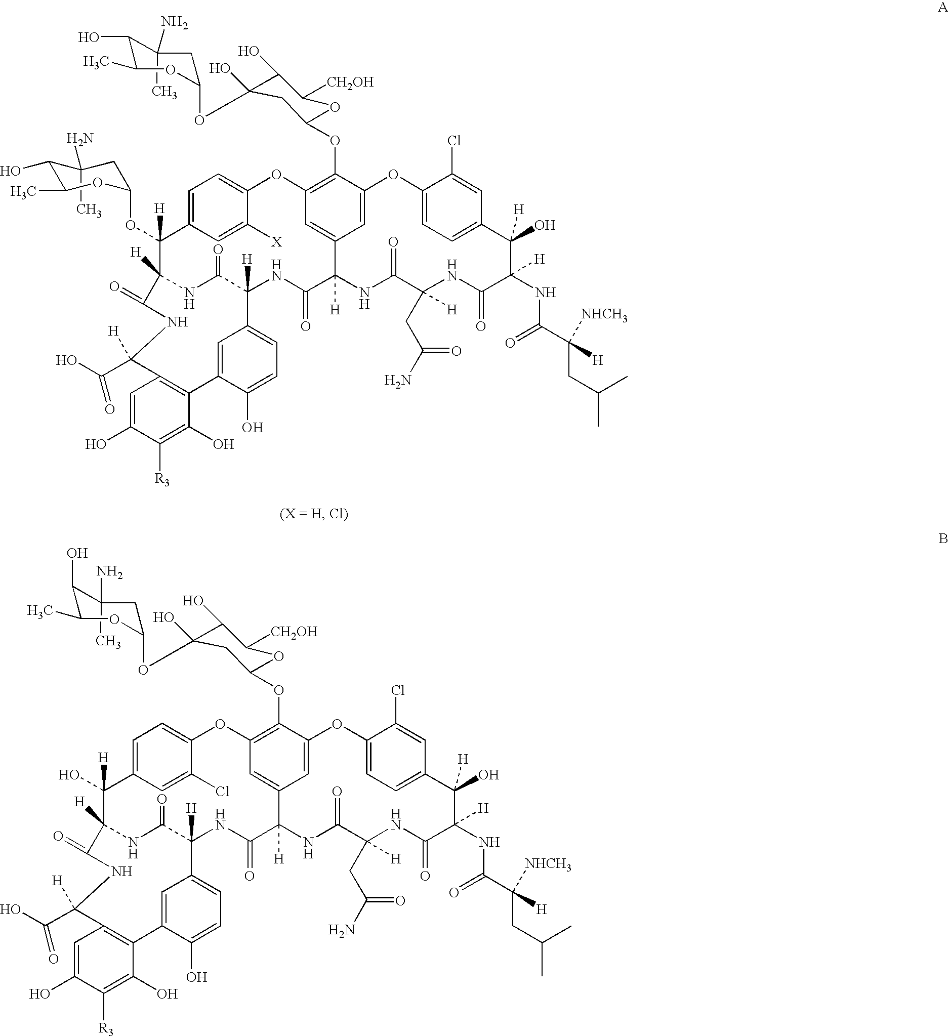 Semi-synthetic glycopeptides with antibiotic activity