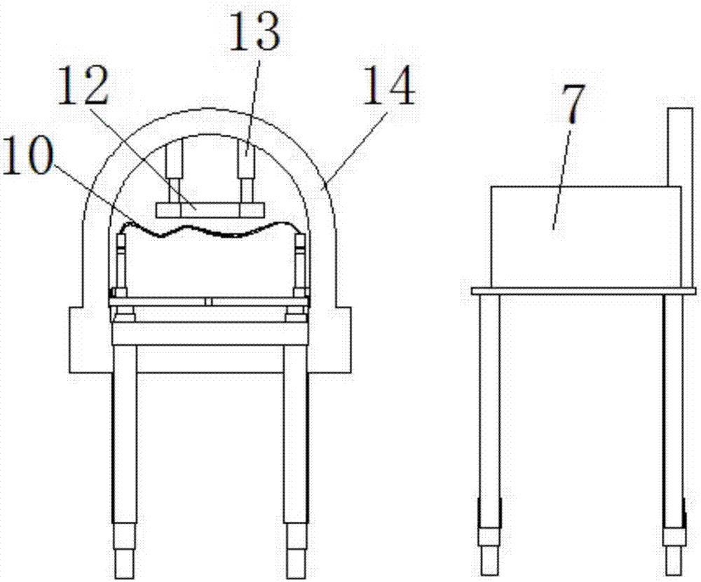 Electromagnetic dredging device for cardiovascular medicine department