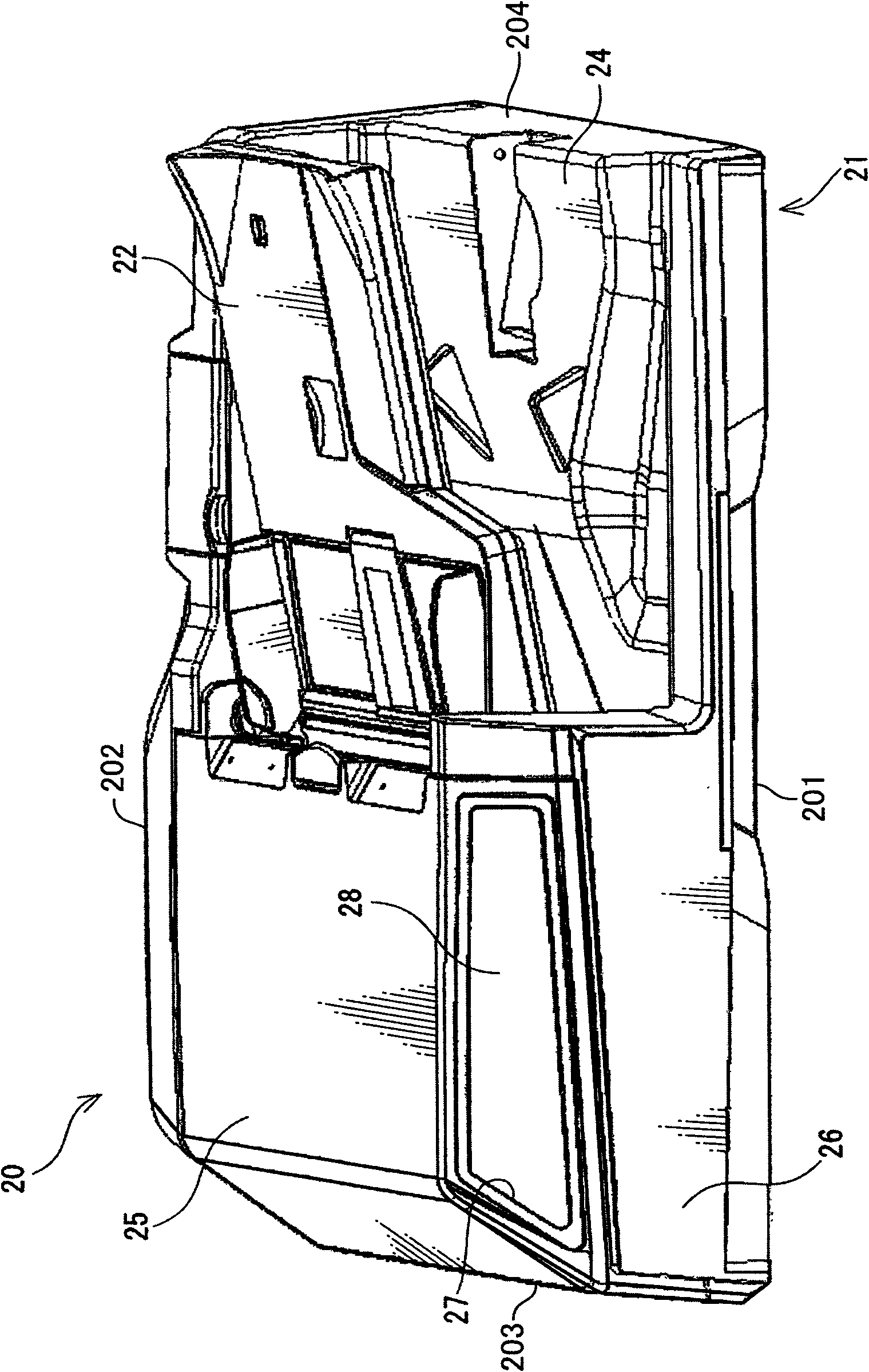 Document feeding device, image reading device and image forming device equipped with same