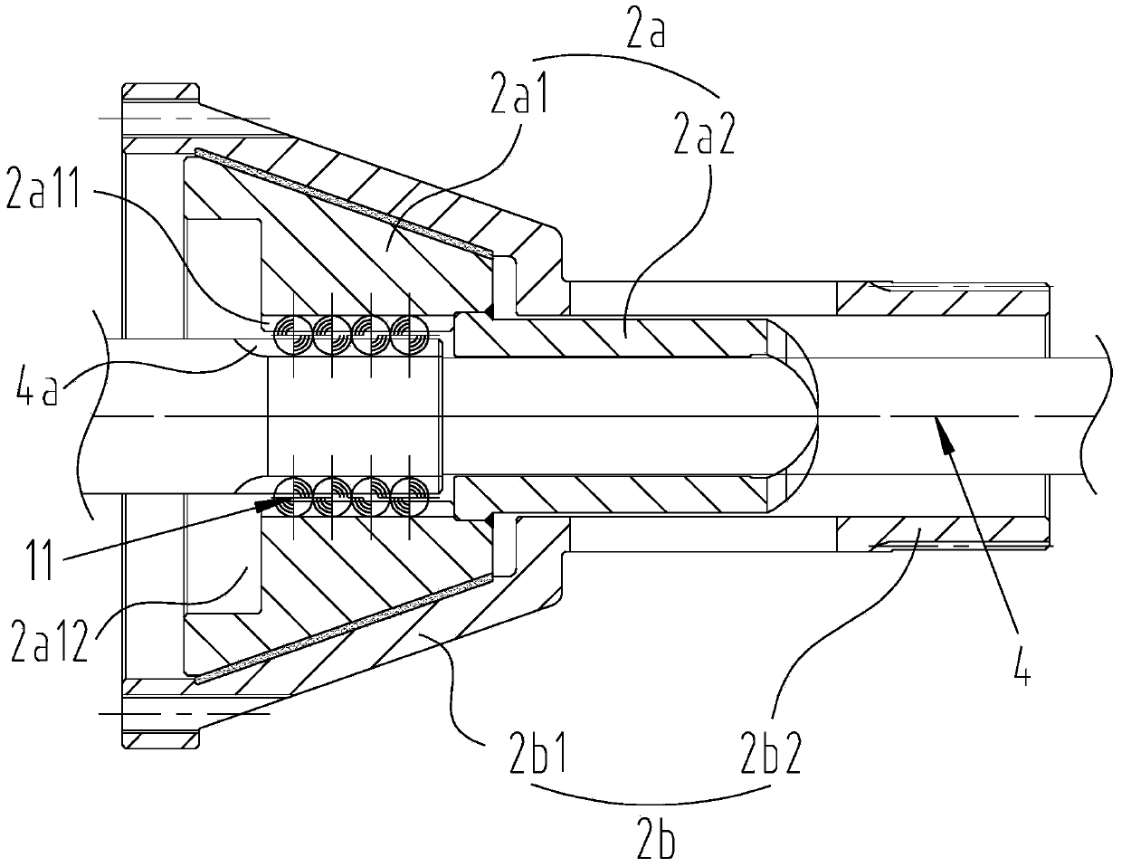 Intelligent self-adaptive electric driving system by adopting central driving form