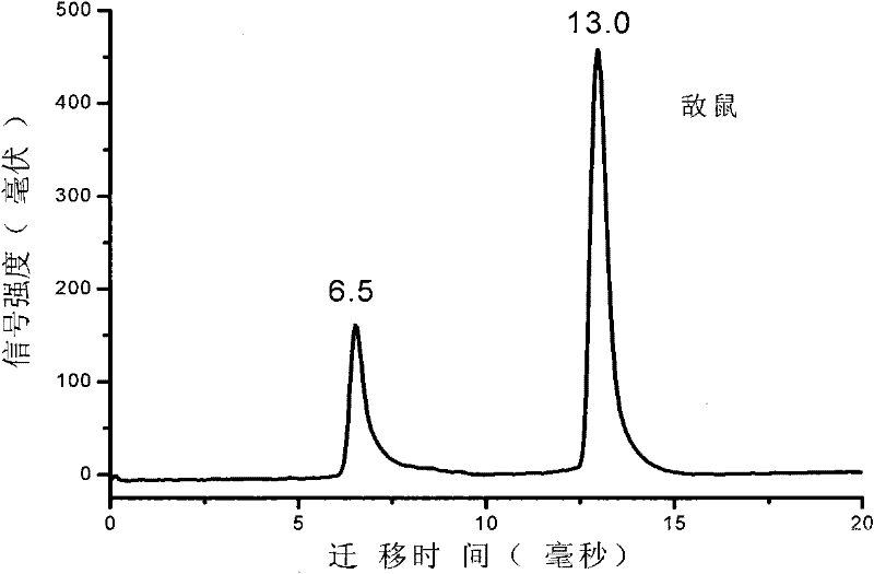 A method for rapid detection of dirasin or dirasin in beverages