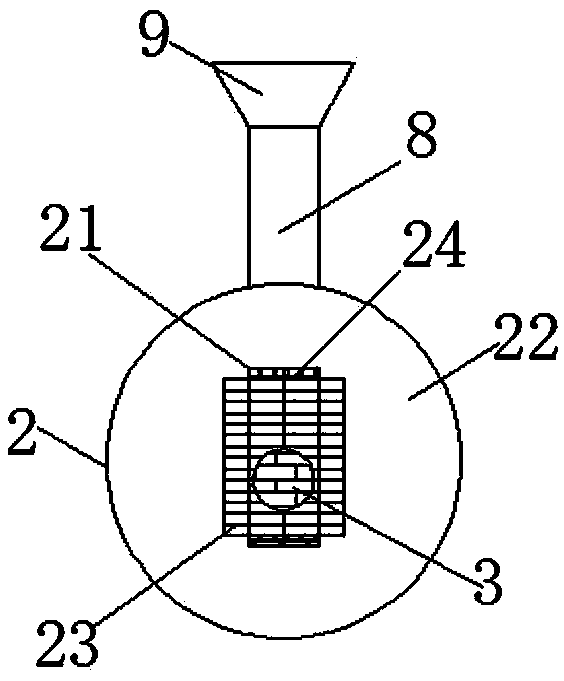 Screening device for rice processing