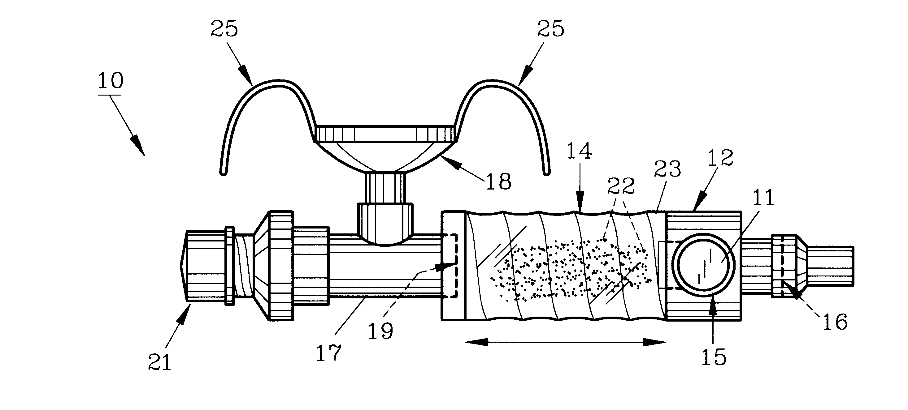 Inhalation therapy assembly and method