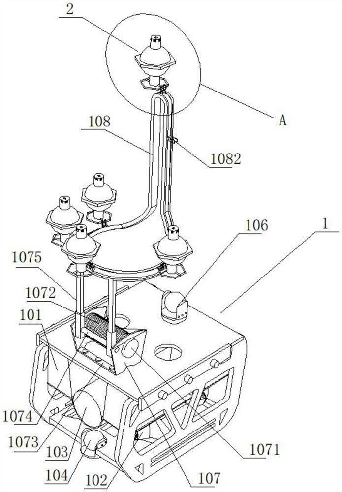 Device and method for recovering ocean bottom seismograph in ice area environment