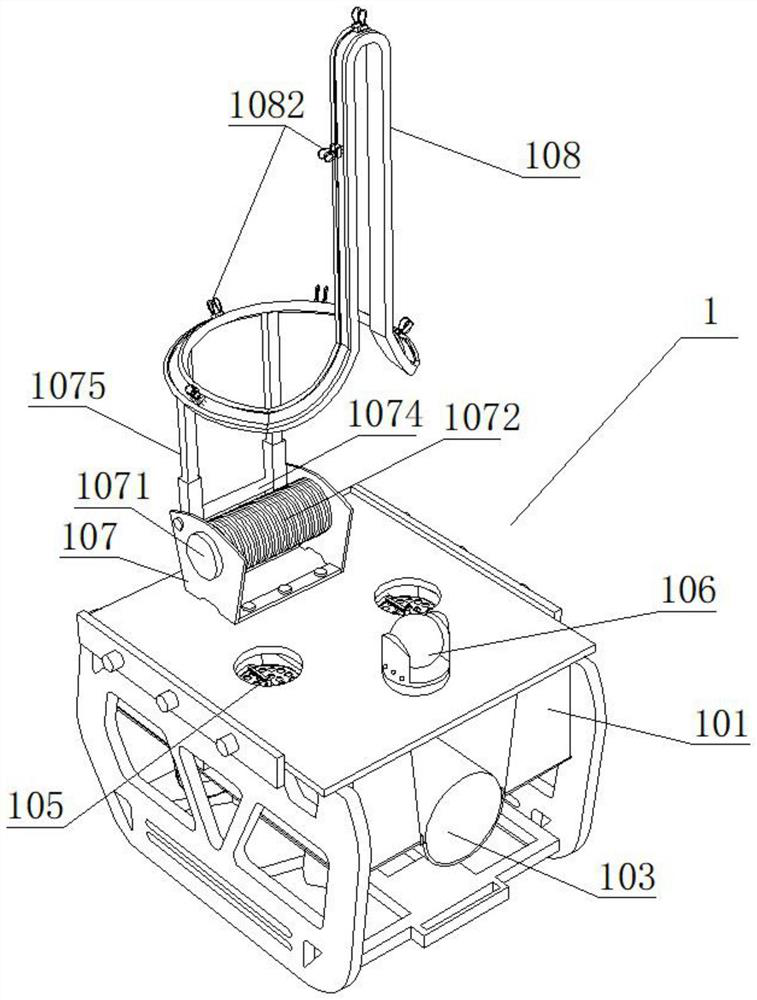 Device and method for recovering ocean bottom seismograph in ice area environment