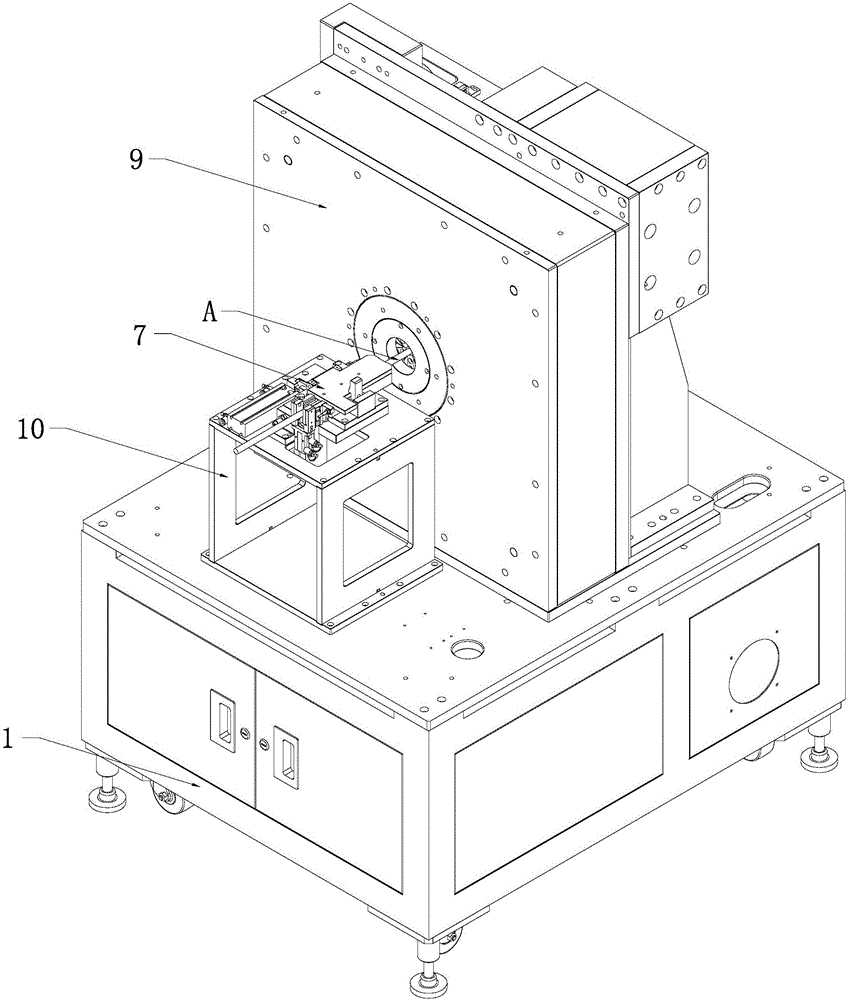 HDMI (high-definition multimedia interface) wiring harness shielding ring hexagonal crimping one-step forming machine